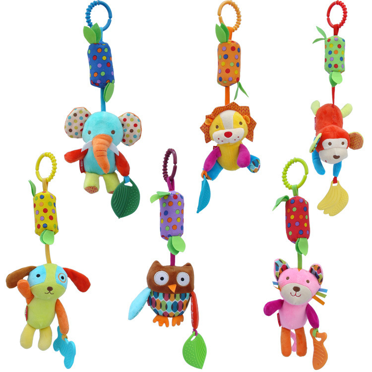 Skkbaby New Animal Big Wind Chimes 6 Options Wind Chimes with Teether Hanging