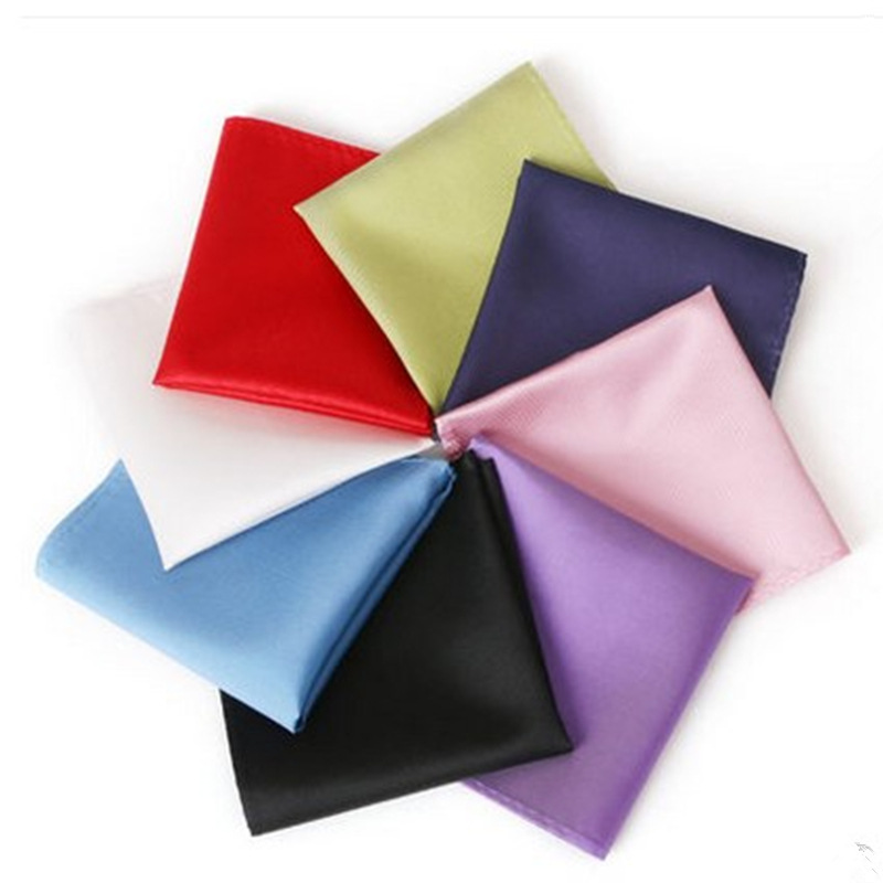 Men's Suit Pocket Scarf Solid Color Small Square Wedding Party Dress Handkerchief Breast Scarf for Men