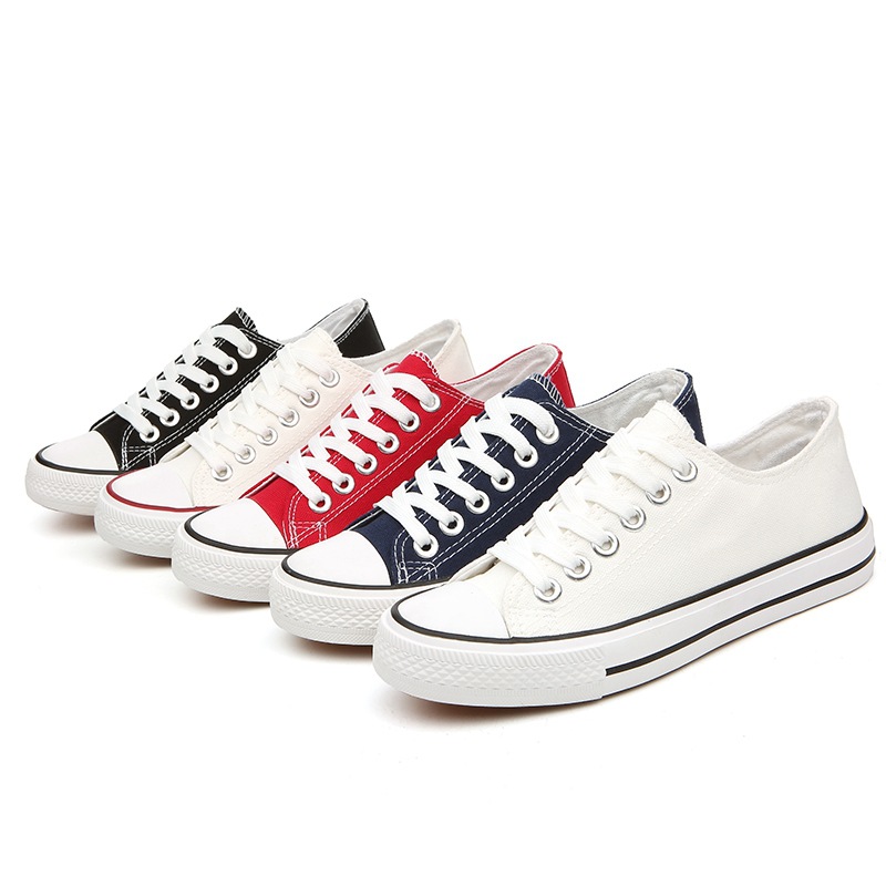Fubu factory direct wholesale agent basic canvas shoes low shallow women's shoes A01 evergreen vulcanized shoes