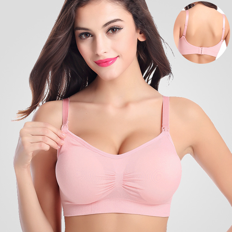 New Style Maternity Wire-Free Front Buckle Large Size Nursing Bra Breastfeeding Adjustable Push-Up Seamless Bra Intimates