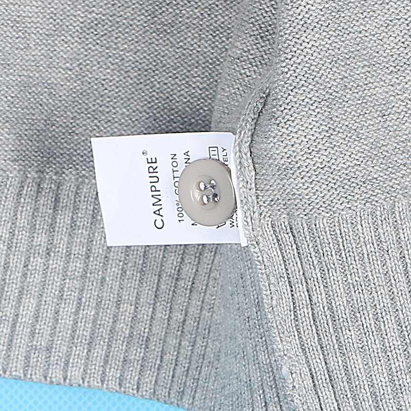 Isn Children's Clothing 2022 Autumn and Winter Korean Style Stripesd Stripesd Long-Sleeved V Neck Cardigan Knitted Sweater Cotton Sweater