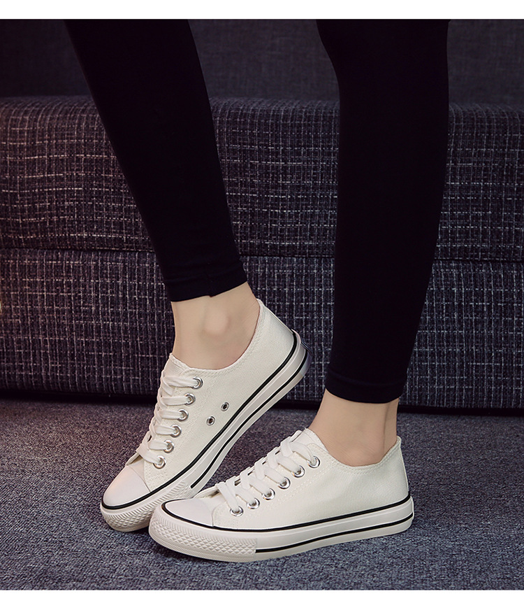 Fubu factory direct wholesale agent basic canvas shoes low shallow women's shoes A01 evergreen vulcanized shoes