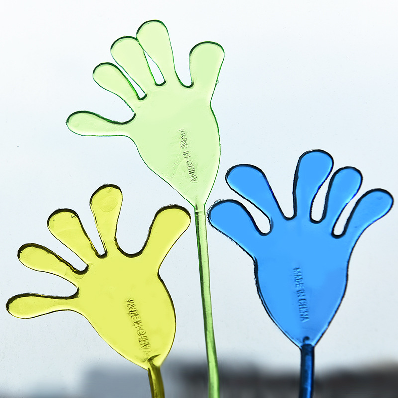 Post-80s nostalgic toys elastic telescopic sticky palm climbing wall palm trick toy trick small size small hand