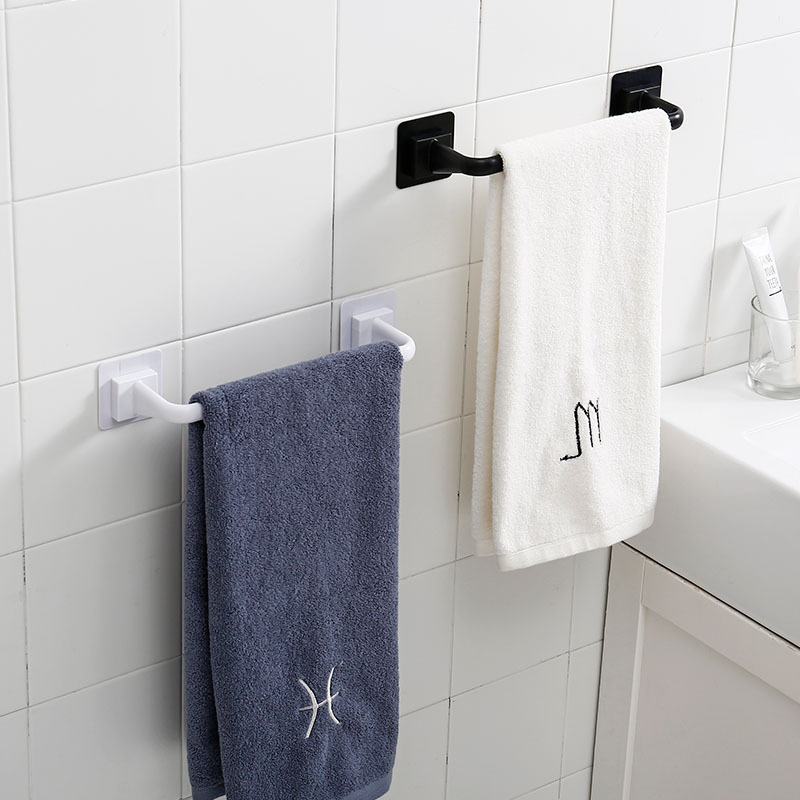 Towel Rack Bathroom Storage Rack Hanger Hanger Rag Suction Punch-free Kitchen Bathroom Toilet Towel Bar