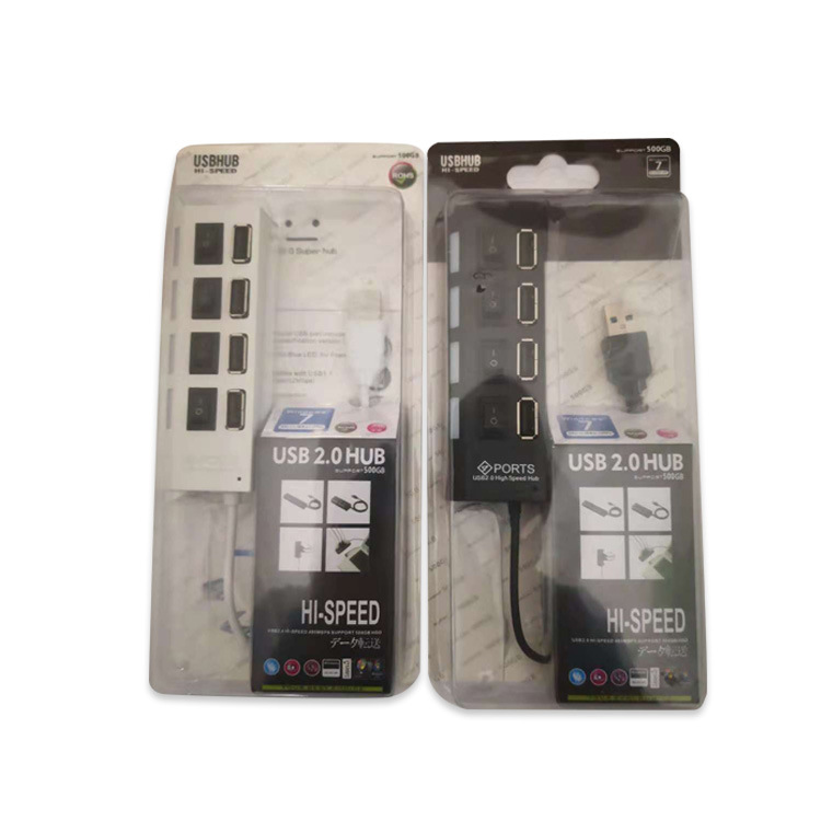 Wholesale 4-port high-speed usb2.0 splitter hub hub expansion port computer conversion usbHUB hot sale