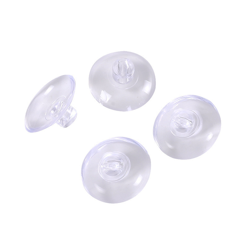 Factory direct wedding car decoration strong suction cup perforated transparent plastic suction cup diameter 4cm suction cup large