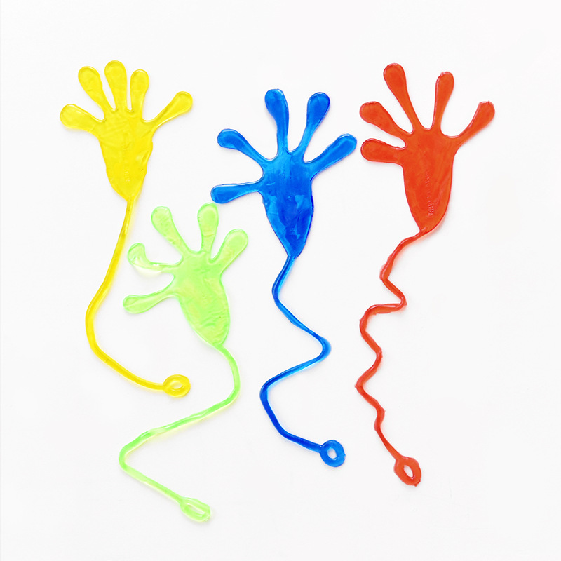 Post-80s nostalgic toys elastic telescopic sticky palm climbing wall palm trick toy trick small size small hand
