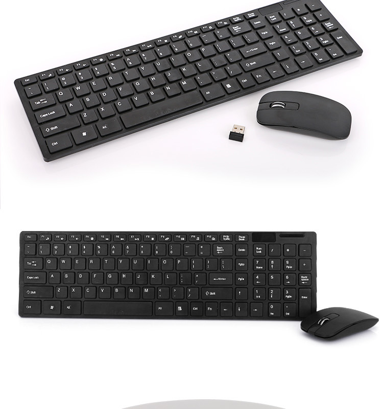 Manufacturer K06 Ultra-Thin Wireless Keyboard and Mouse Set USB Computer Notebook Keyboard Home Office Keyboard with Keyboard Film