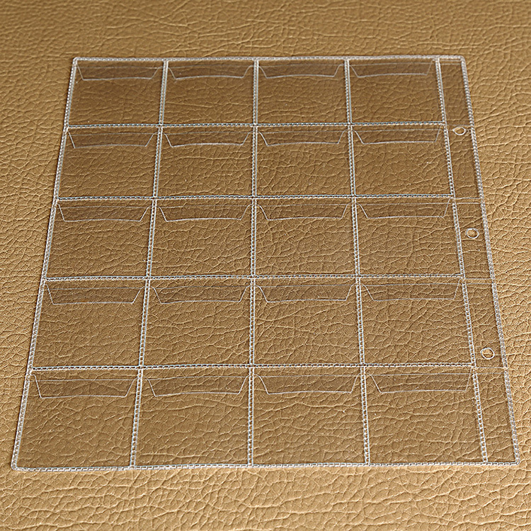 Coin Collection Album Loose-Leaf (Three Holes 20 Gridss) Commemorative Coin Loose-Leaf