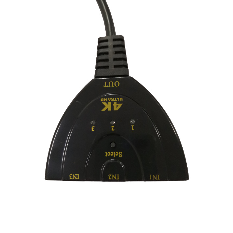 HDMI switcher factory wholesale HD HDMI switcher 3 in 1 out pig tail hdmi switcher 4K