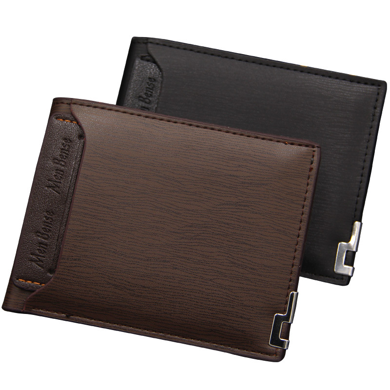 Menbense's New Men's Wallet Short Multi-Functional Fashion Casual Iron Edge Card Wallet Factory Direct Supply