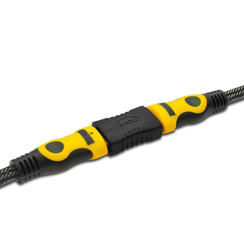 Manufacturer's Spot HDMI Female to Female Straight-Through Adapter Female Black HDMI Adapter HDMI Extension Head Version 1.4