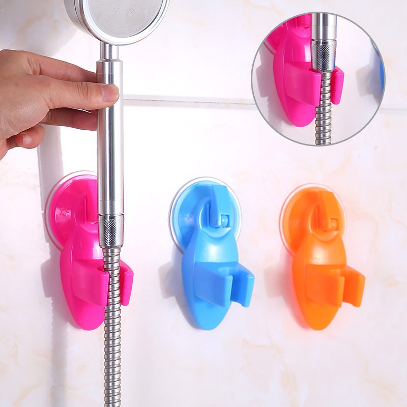 Bathroom Shower Holder, Punch-Free Base, Traceless Bathtub Paste, Shower Head Support, Non-Slip and Waterproof