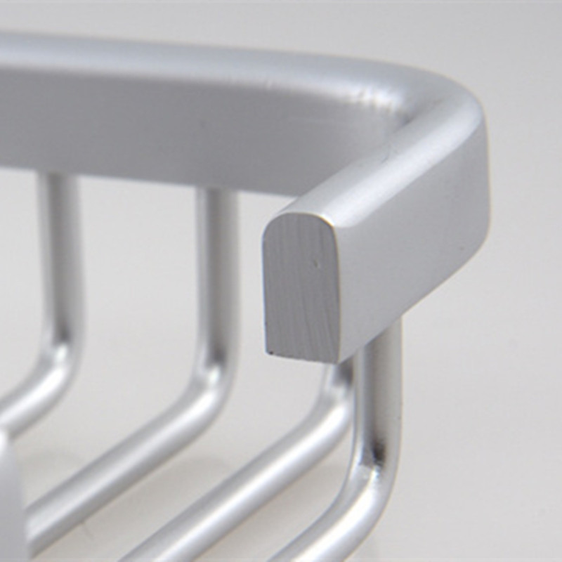 Bathroom hardware manufacturers wholesale soap space aluminum bathroom soap net rack soap dish drain soap box rack