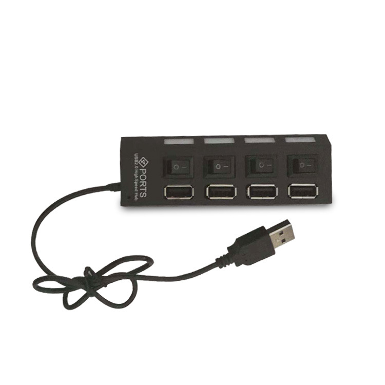 Wholesale 4-port high-speed usb2.0 splitter hub hub expansion port computer conversion usbHUB hot sale