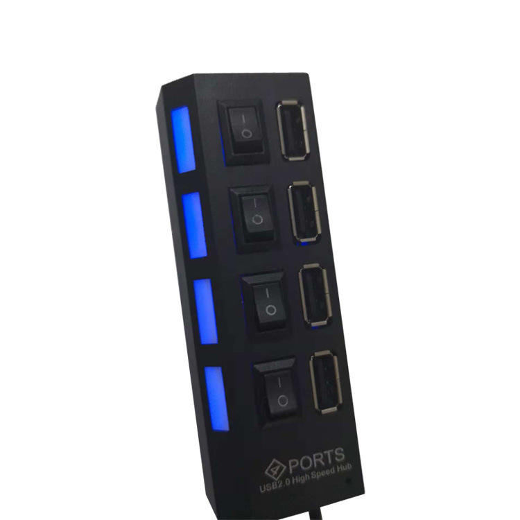 Wholesale 4-port high-speed usb2.0 splitter hub hub expansion port computer conversion usbHUB hot sale