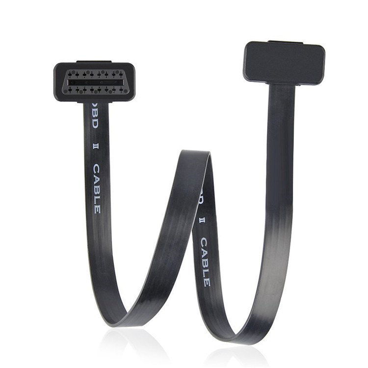 Car GPS extension cable, OBD extension flat cable 16 core full flat cable OBD2 adapter cable ultra-thin