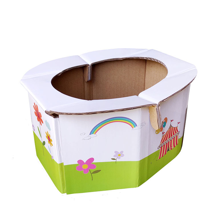 Children's Miniature Travel Foldable Portable Toilet Men Baby Paper Potty Woman Baby Small Toilet 5 Bags