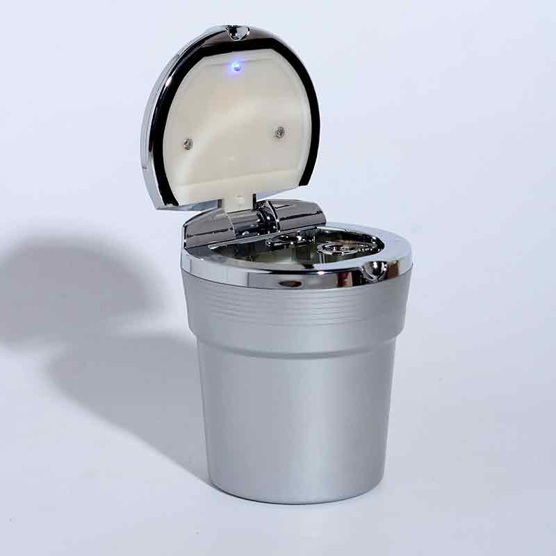 Auto supplies wholesale car ashtray with LED lights car ashtray factory direct supply