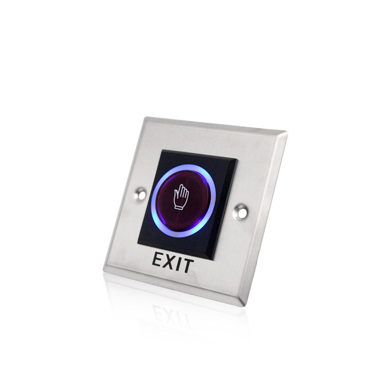 Infrared induction door opening switch narrow automatic door induction access switch 86 type touch door button 12V/24V