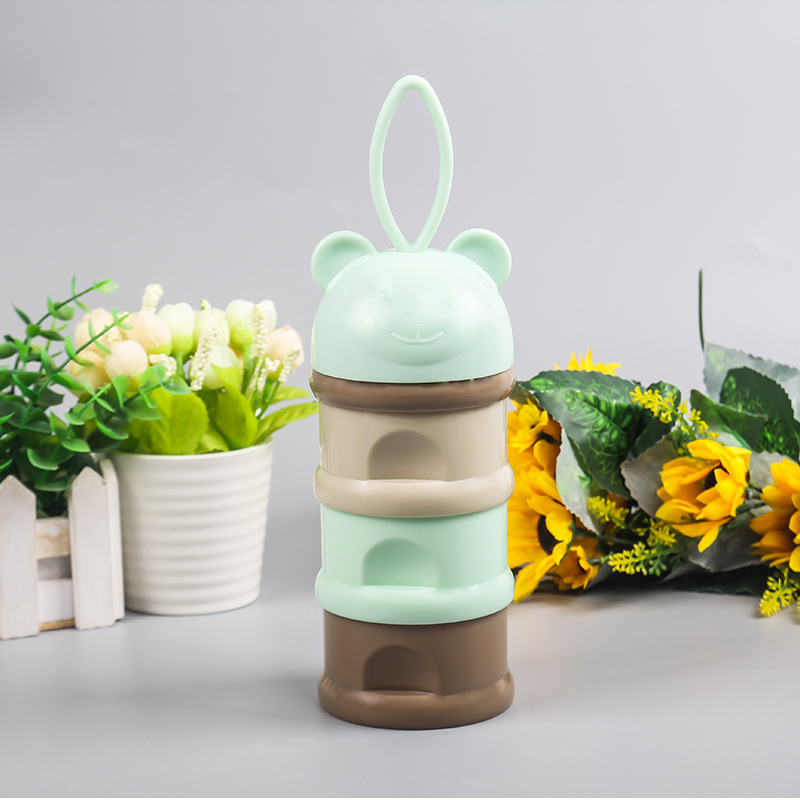 Milk powder compartment portable milk powder storage box baby milk powder box sub-pack large capacity storage tank