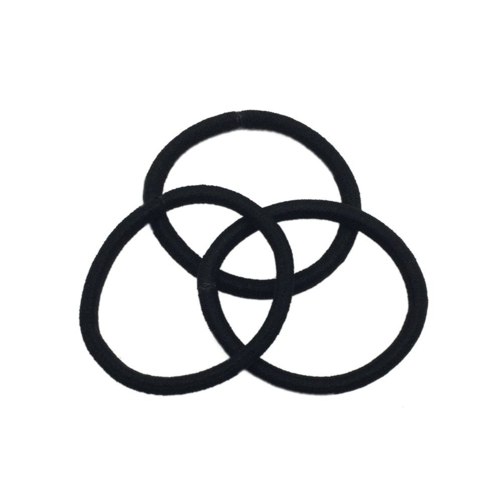 High elastic hair rope thickened seamless hair band Black rubber band hair rope durable hair accessories