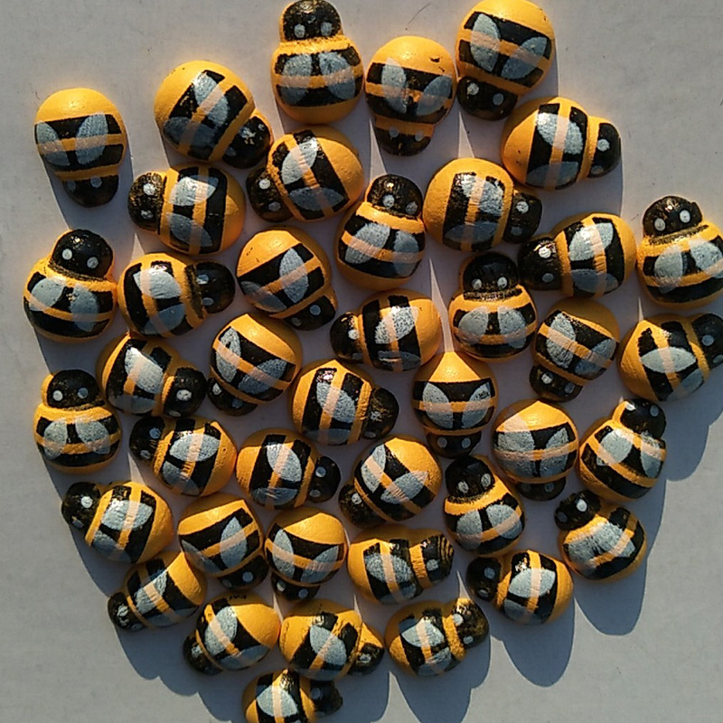 Wholesale Mini Little Bee Micro Landscape Mini Little Bee Wooden Little Bee