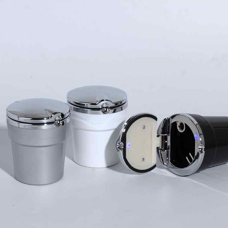 Auto supplies wholesale car ashtray with LED lights car ashtray factory direct supply