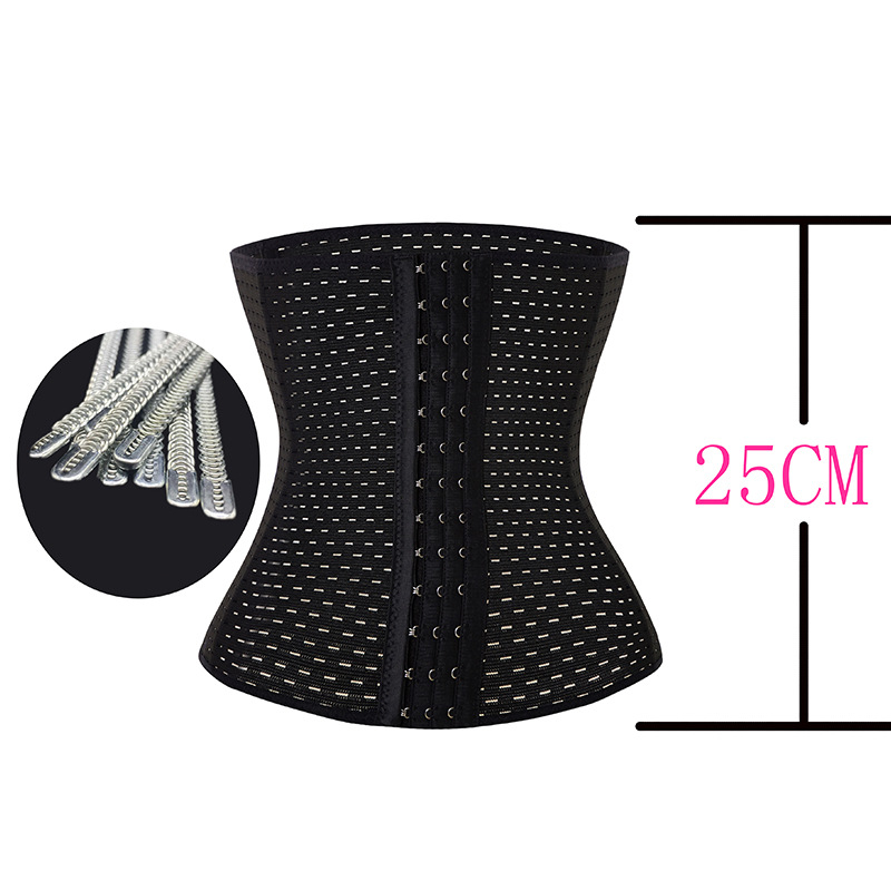 Cross-border Hollow Plastic Belt Waist Tight Belt Women's Slimming Artifact 13 Buckle Postpartum Tight Belt Strong Tight Belly