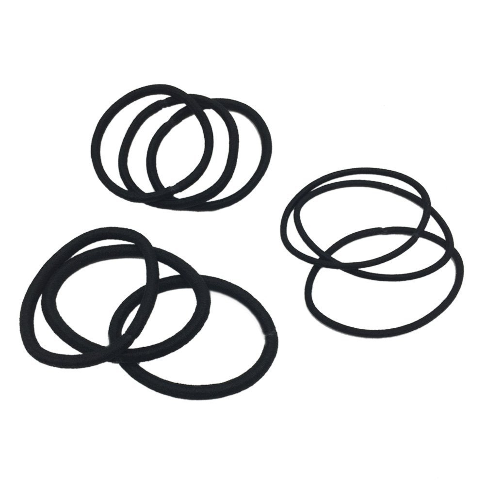 High elastic hair rope thickened seamless hair band Black rubber band hair rope durable hair accessories