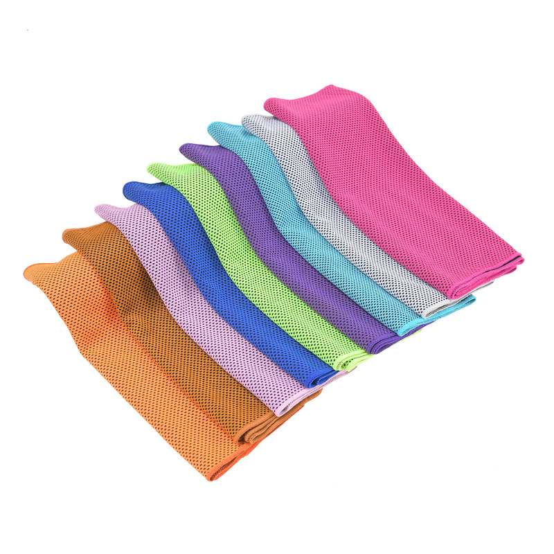 Cross-border ice towel yoga fitness exercise cold towel plus logo summer cooling cold towel gift wholesale