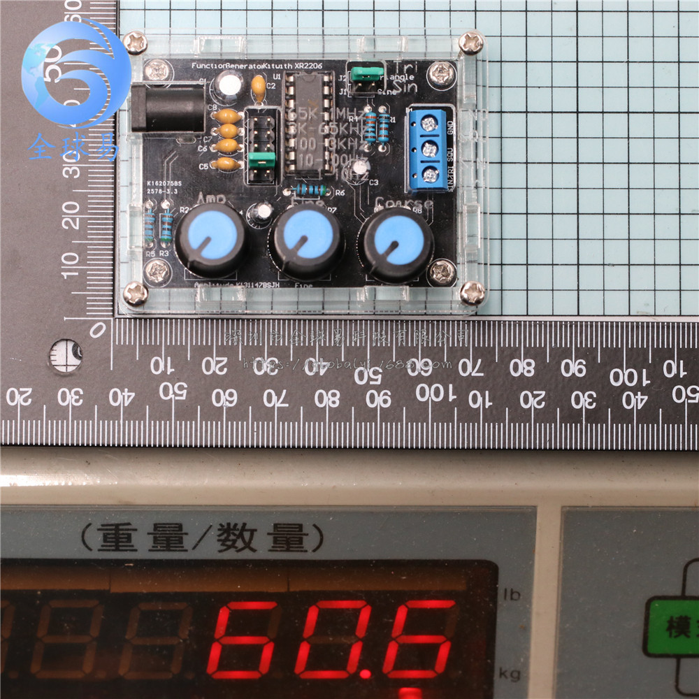 New XR2206 high precision signal generator DIY parts with Shell acrylic sine wave