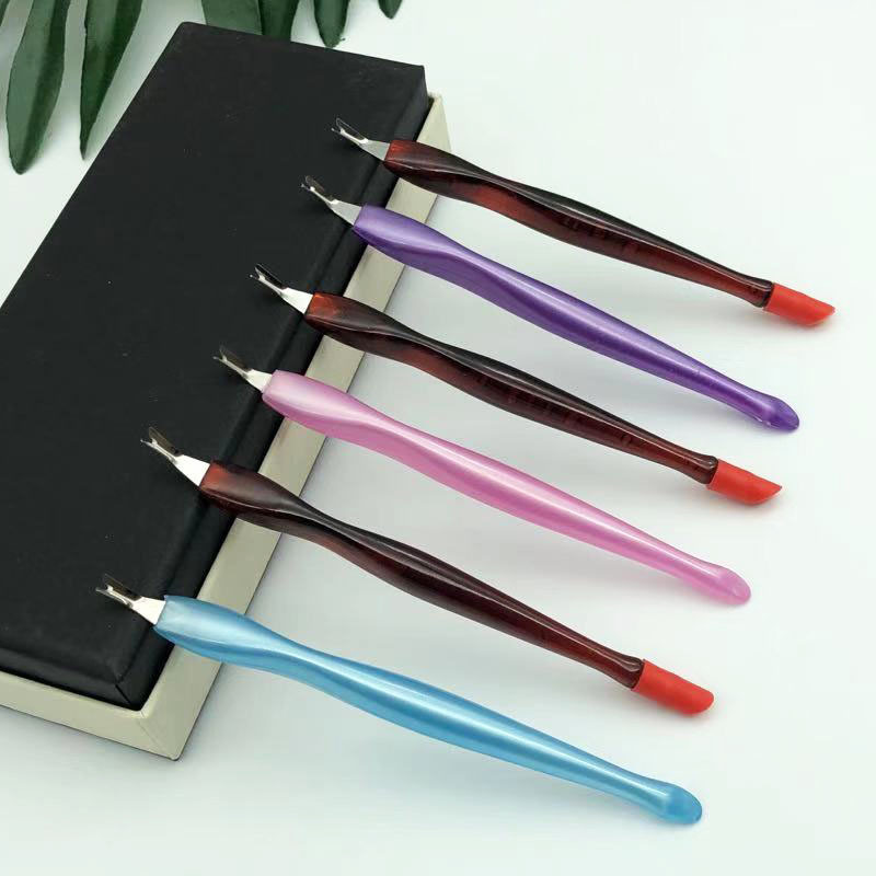 Nail Tools Dead Skin Fork Sharp Exfoliating Dead Skin Push Dead Skin Fork Stainless Steel Fork Plastic Fork Remove Barbed Nails