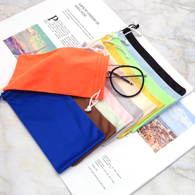 Wholesale microfiber glasses bag bundle bag flannel bag glasses needle one needle two needle three spot supply