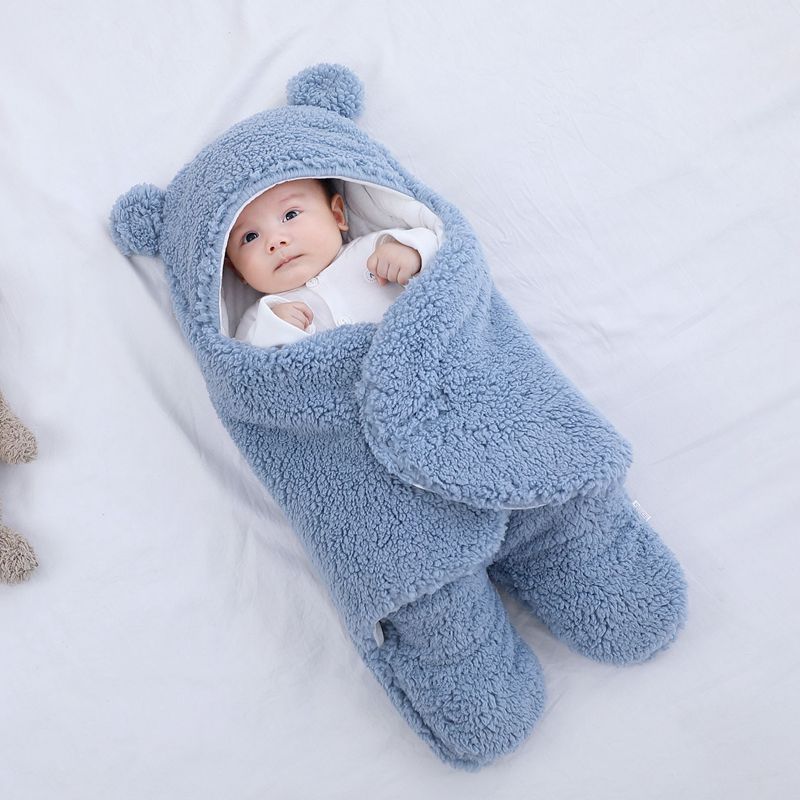 Cross-border Maternal and Infant Products Newborn Lambskin Bag Baby Cotton Padded Autumn and Winter Thickened Sleeping Bag Baby Quilt