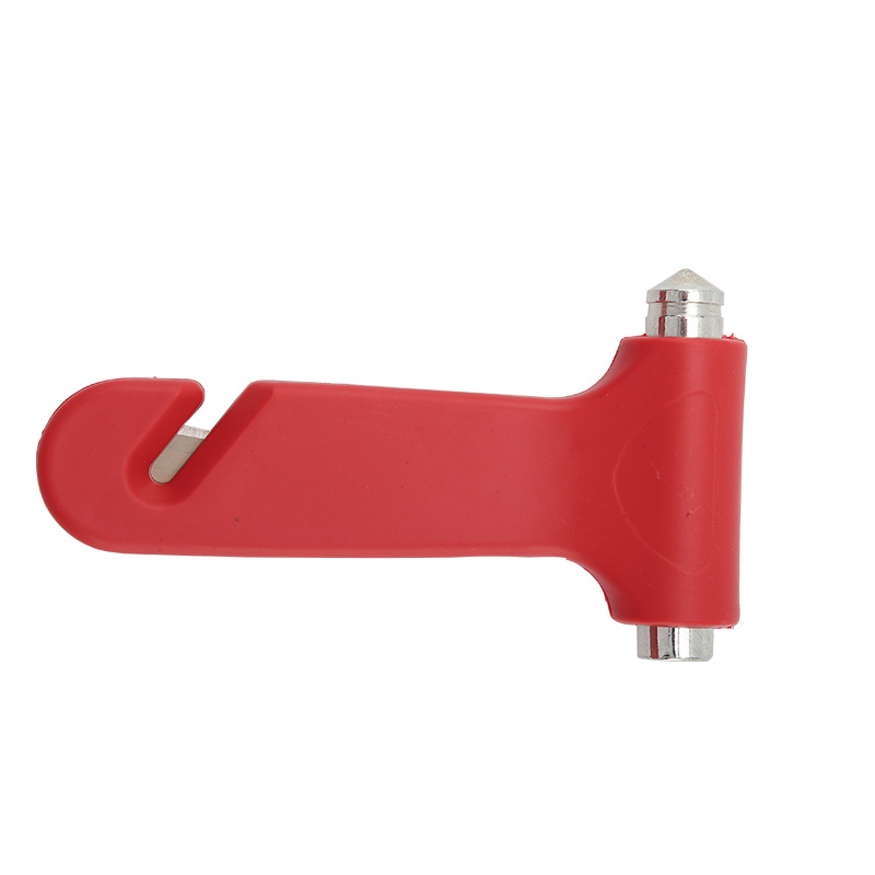 Car safety carry-on multi-function car life-saving hammer hollow two-in-one window breaker escape hammer rope cutter emergency
