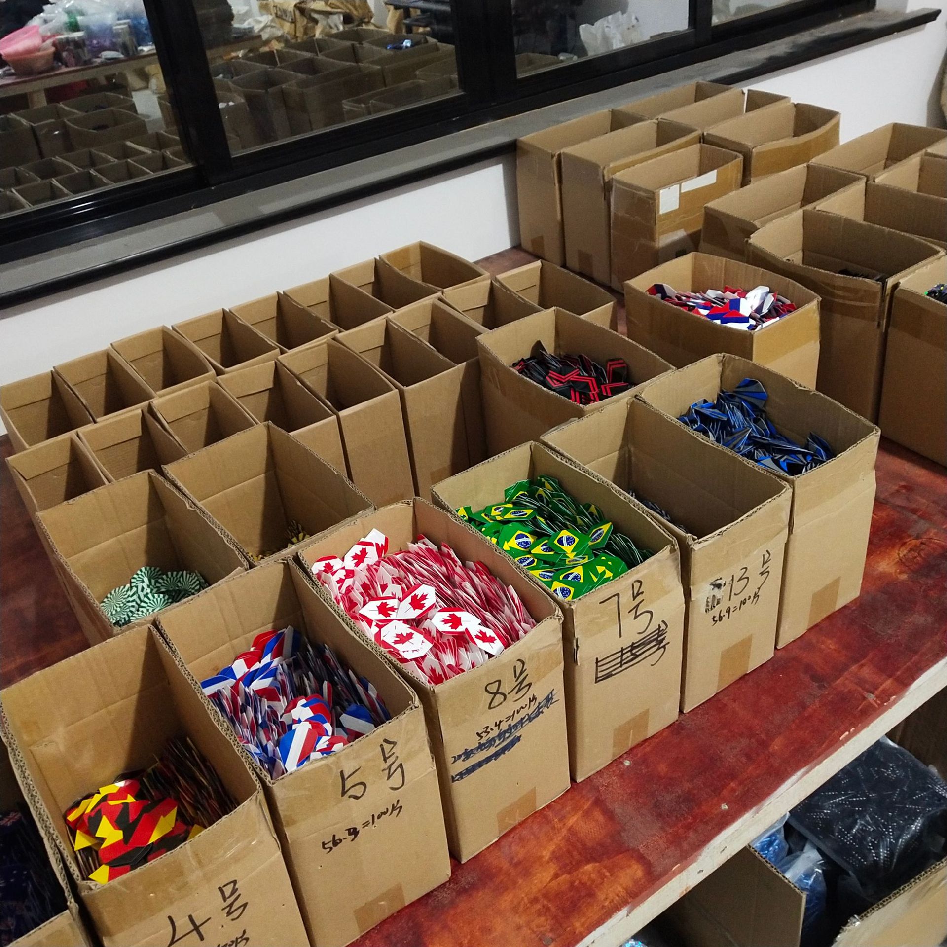 Spot PET dart Ye Fei dart feather accessories dart wing Chinese flag darts flight does not bubble or wrinkle