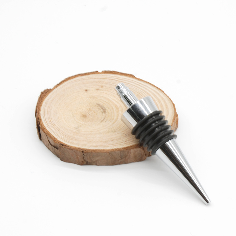 Factory direct supply metal wine stopper lower body color wine bottle stopper gift accessories with Rod flat head non-porous wine stopper body