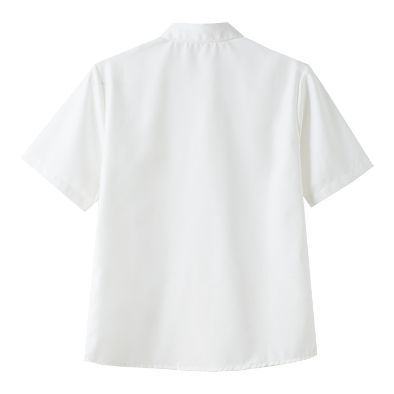 Authentic Jk Uniform Basic White Pointed Collar Shirt Japanese Original School Style Long and Short Sleeve Inner Layering Shirt