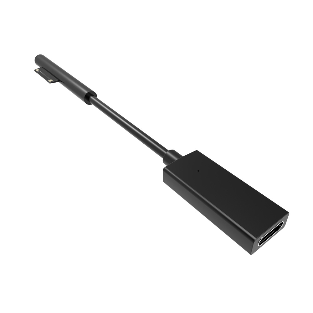 Suitable for Microsoft tablet type c female head to surface pro3/4/5/6/7/go power cord