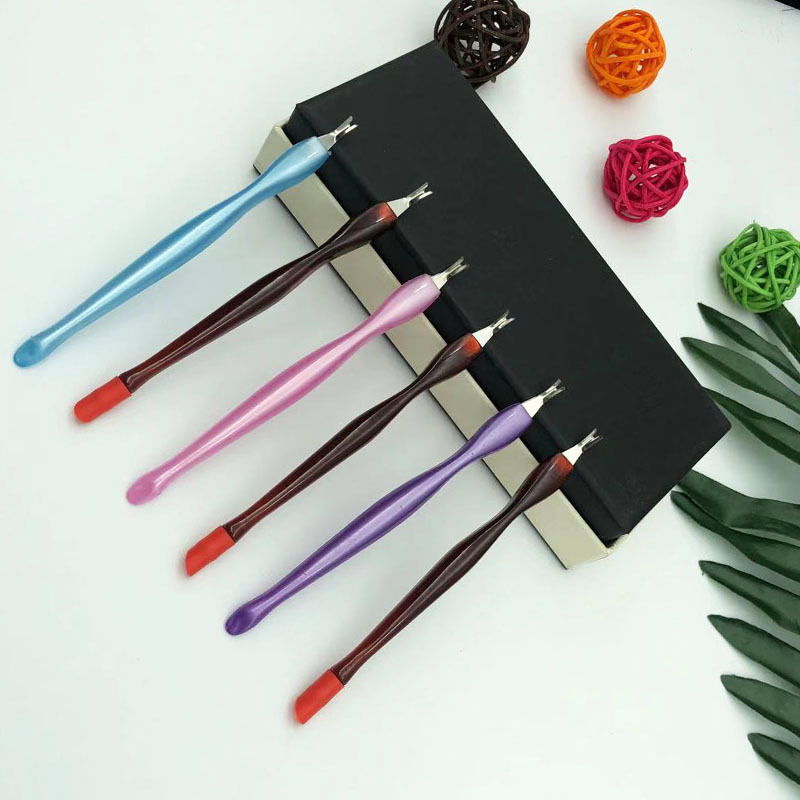 Nail Tools Dead Skin Fork Sharp Exfoliating Dead Skin Push Dead Skin Fork Stainless Steel Fork Plastic Fork Remove Barbed Nails