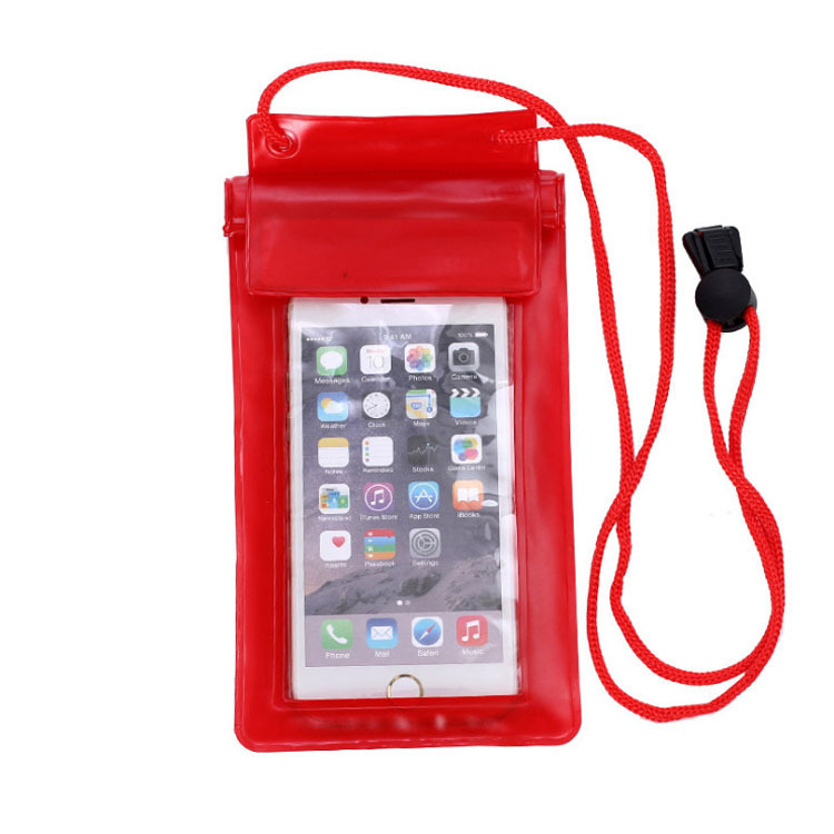 Mobile Phone Waterproof Bag Transparent Three-layer Sealed Waterproof Bag Mobile Phone Three-fold Drifting Beach Fishing Outdoor Waterproof Bag