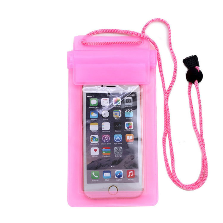 Mobile Phone Waterproof Bag Transparent Three-layer Sealed Waterproof Bag Mobile Phone Three-fold Drifting Beach Fishing Outdoor Waterproof Bag