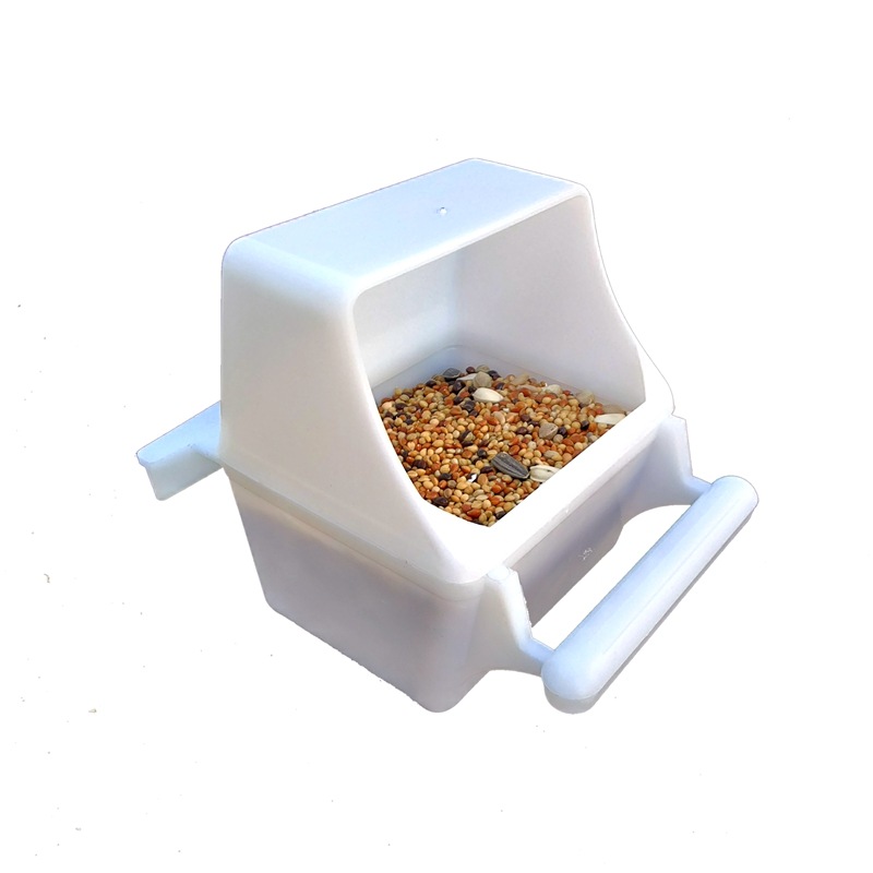 Budgerigar Food Box Feeder Peony Bird Pearl Food Cup Bird Cage Food Box Accessories Bugs Bird Cage Accessories