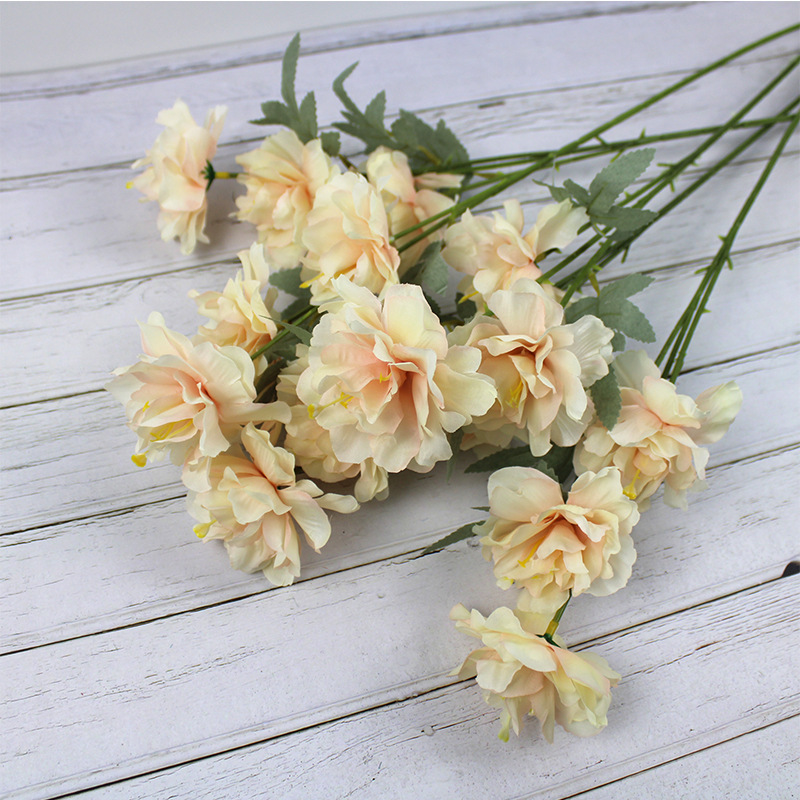 Grass heart peony simulation artificial bouquet silk flower fake flower photo bouquet factory wholesale home furnishings soft flowers