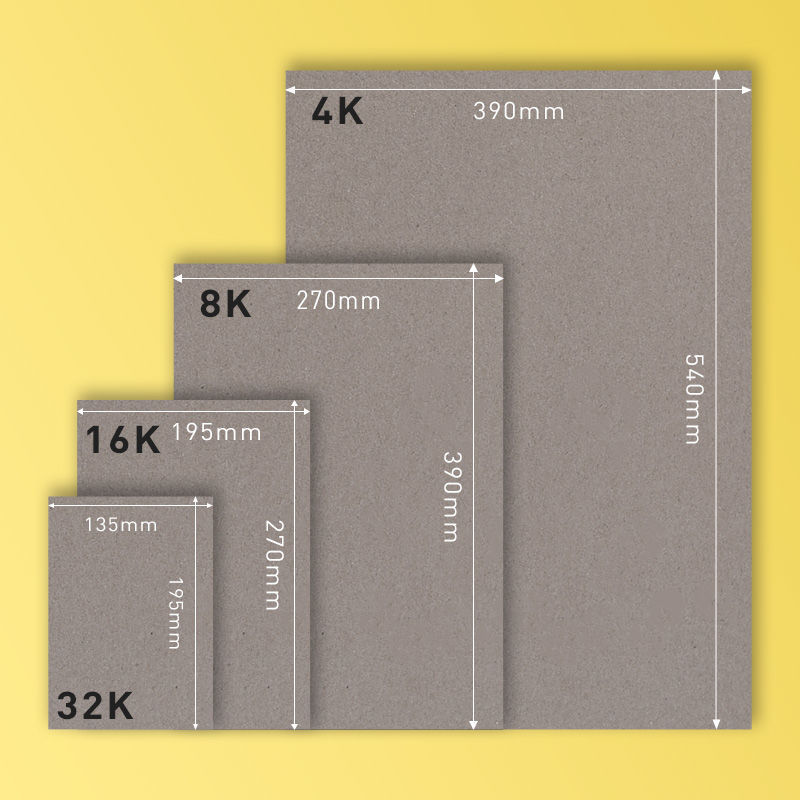 Gray Board Paper Storage Box Lining Paper Cardboard DIY Special Size A3 Gray Cardboard A4 Thick Cardboard 4K8K Thick Paper