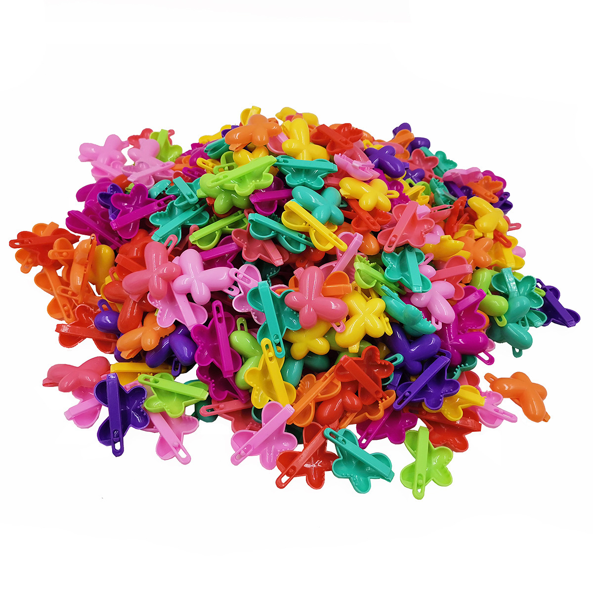 A280 new color plastic hair clip wholesale children bow love cartoon Paw clip side clip baby hair accessories