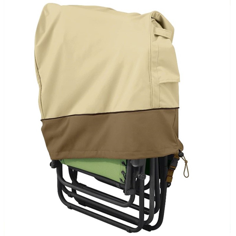 Factory Direct Sales Outdoor Sun Foldableing Chair Dust Cover Foldableable Portable Lounge Chair Cover Waterproof Sun Protection Rain Cover
