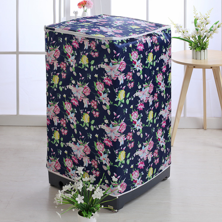 Large Washing Machine Set Washing Machine Cover Does Not Take Off Satin Cloth Vertical Pulsator Drum Double-Cylinder Washing Machine Cover When Turned on