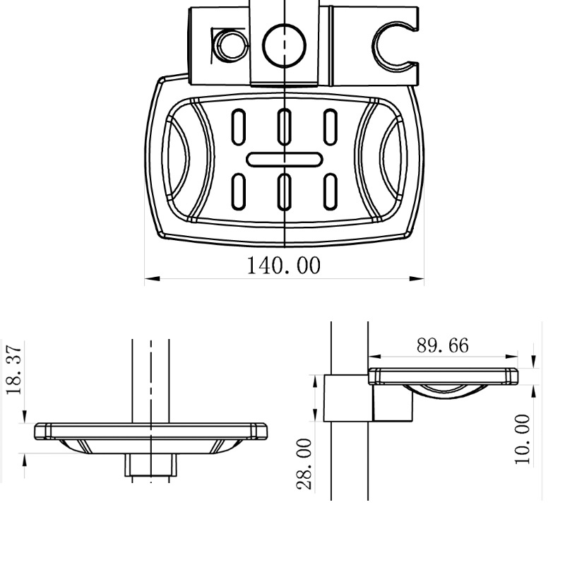 Transparent Adjustable Soap Dish Soap Holder Bathroom Tray 19/22/24/25 Transparent Soap Tray